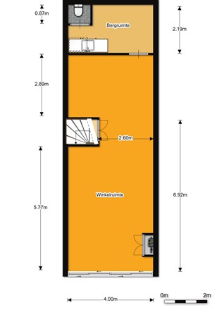 Floorplan - Voorstraat 22, 3441 CL Woerden